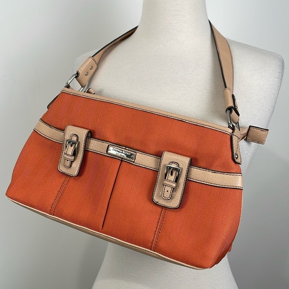 Etienne Aigner Shoulder Bag Medium Orange Purse - Picture 1 of 11